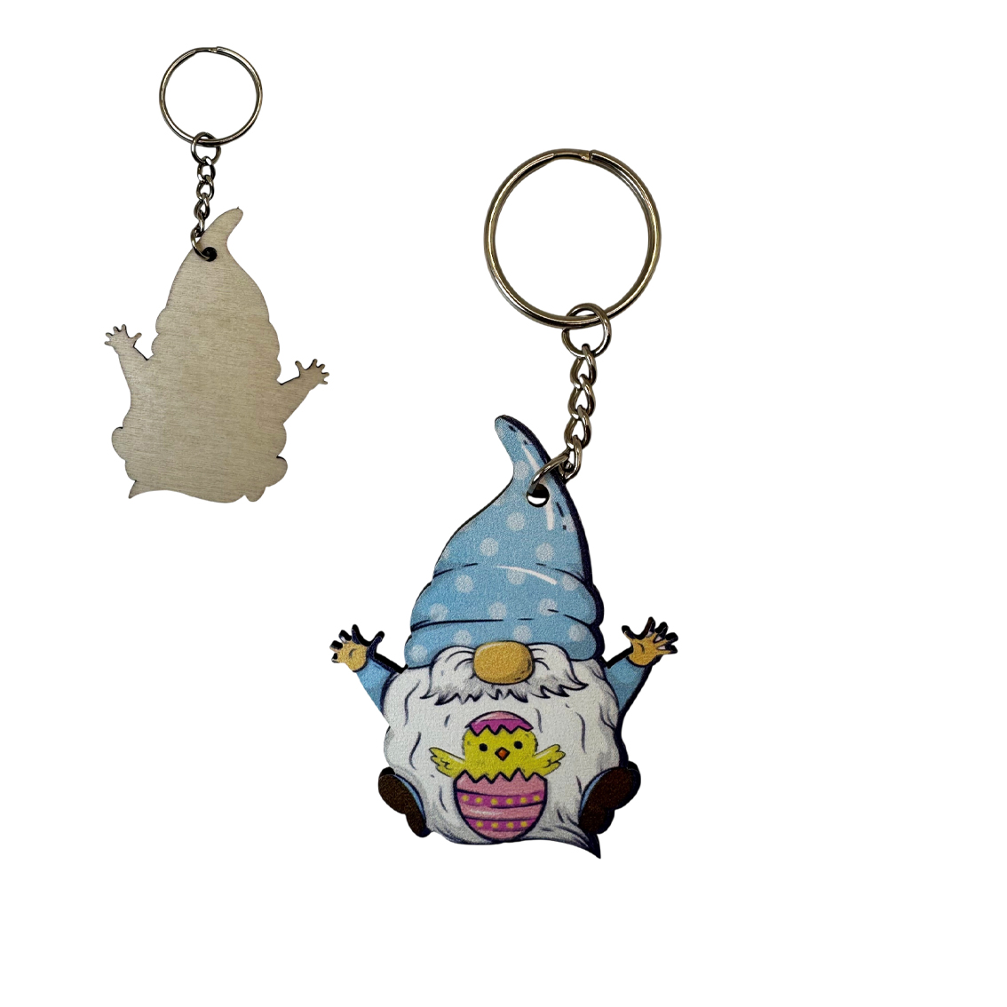 Full Colour Wooden Keyring view 3